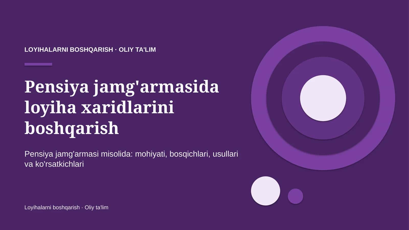 pensiya jamg'armasida loyiha xaridlarini boshqarish 3510