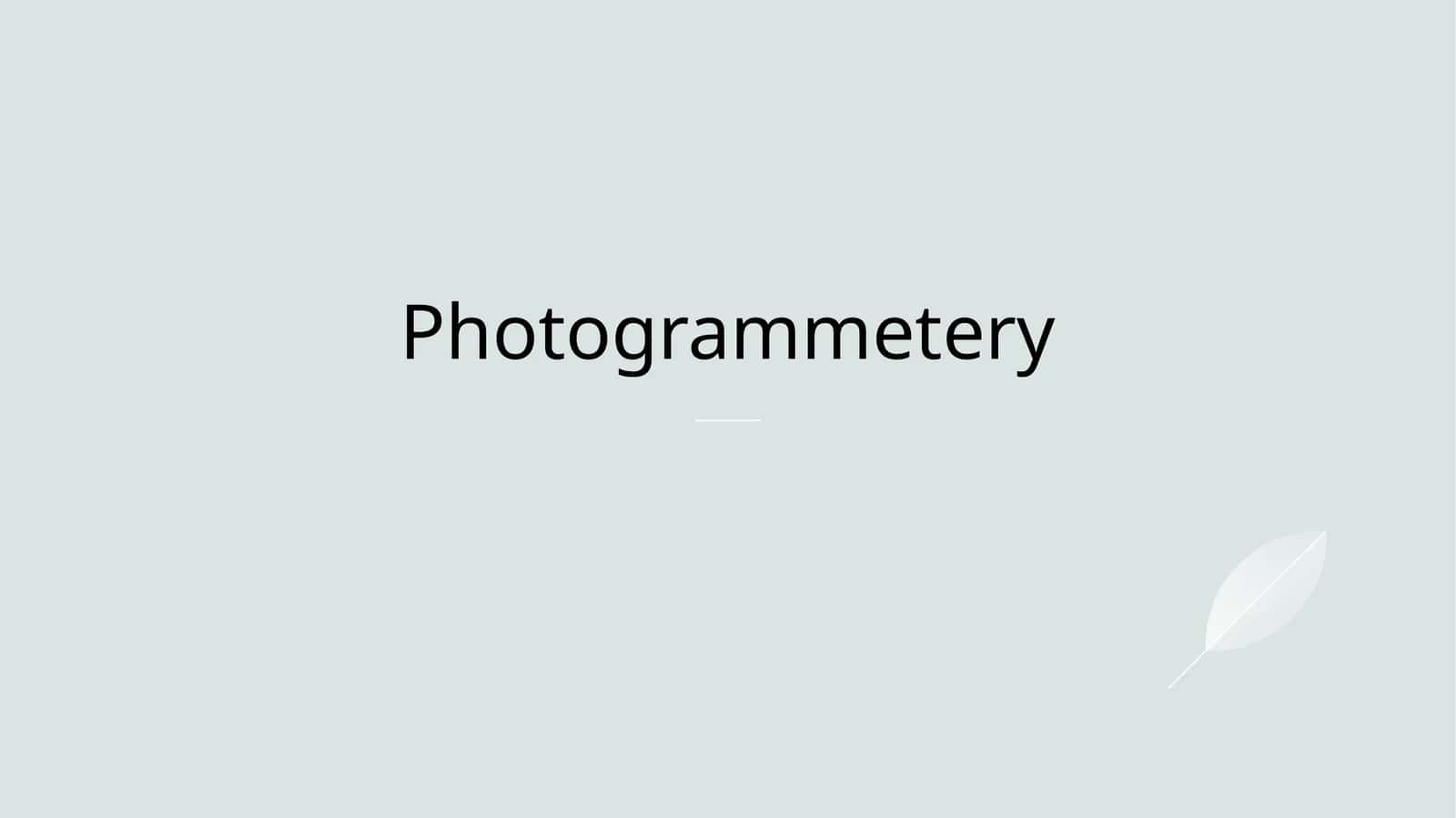 Photogrammetery