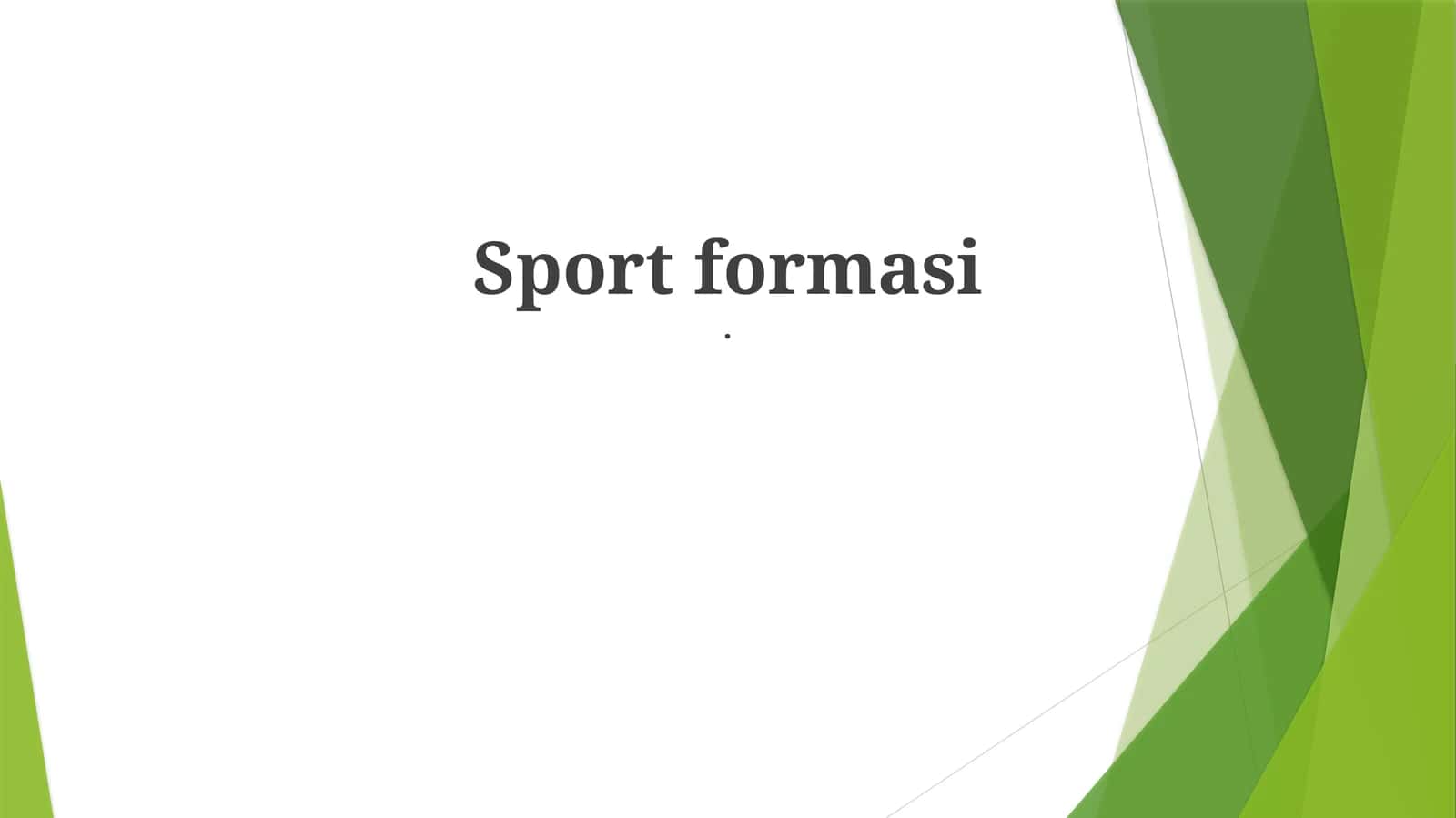 Sportformasi
