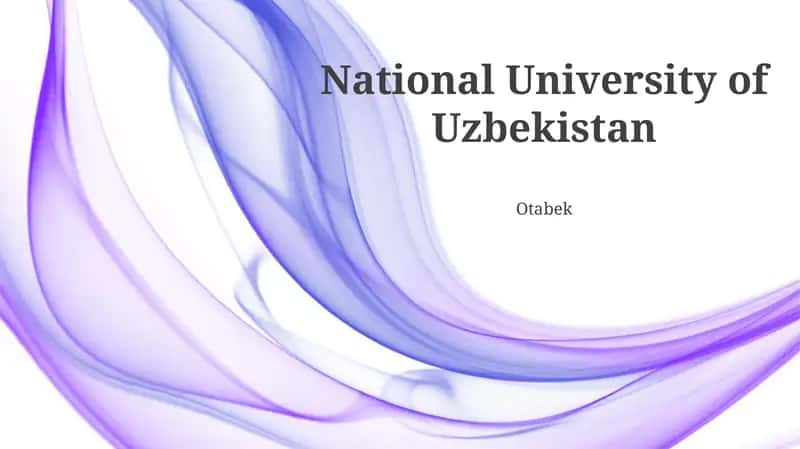 National University of Uzbekistan
