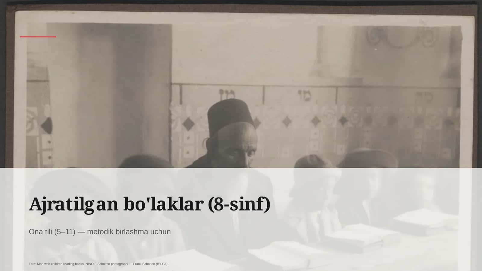 Ajratilgan bo'laklar (8-sinf)