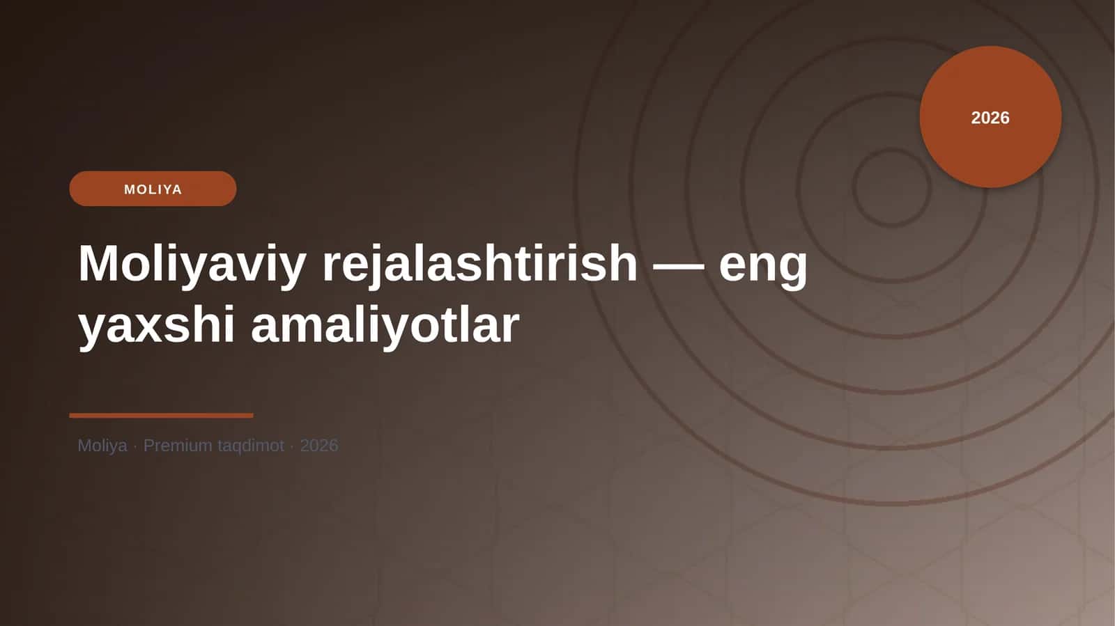 Moliyaviy rejalashtirish