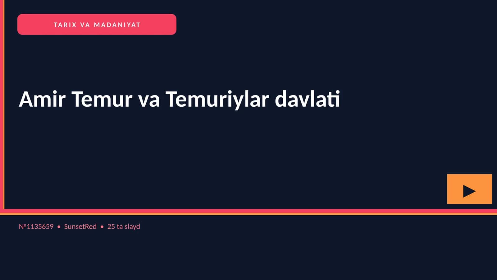 Amir Temur va Temuriylar davlati