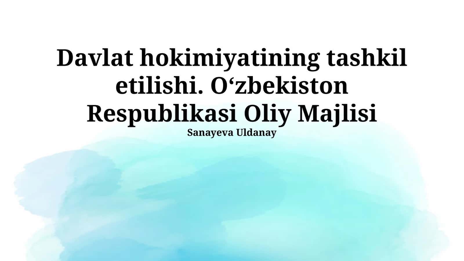 Oliy Majlisning Vakolatlari va Vazifalari