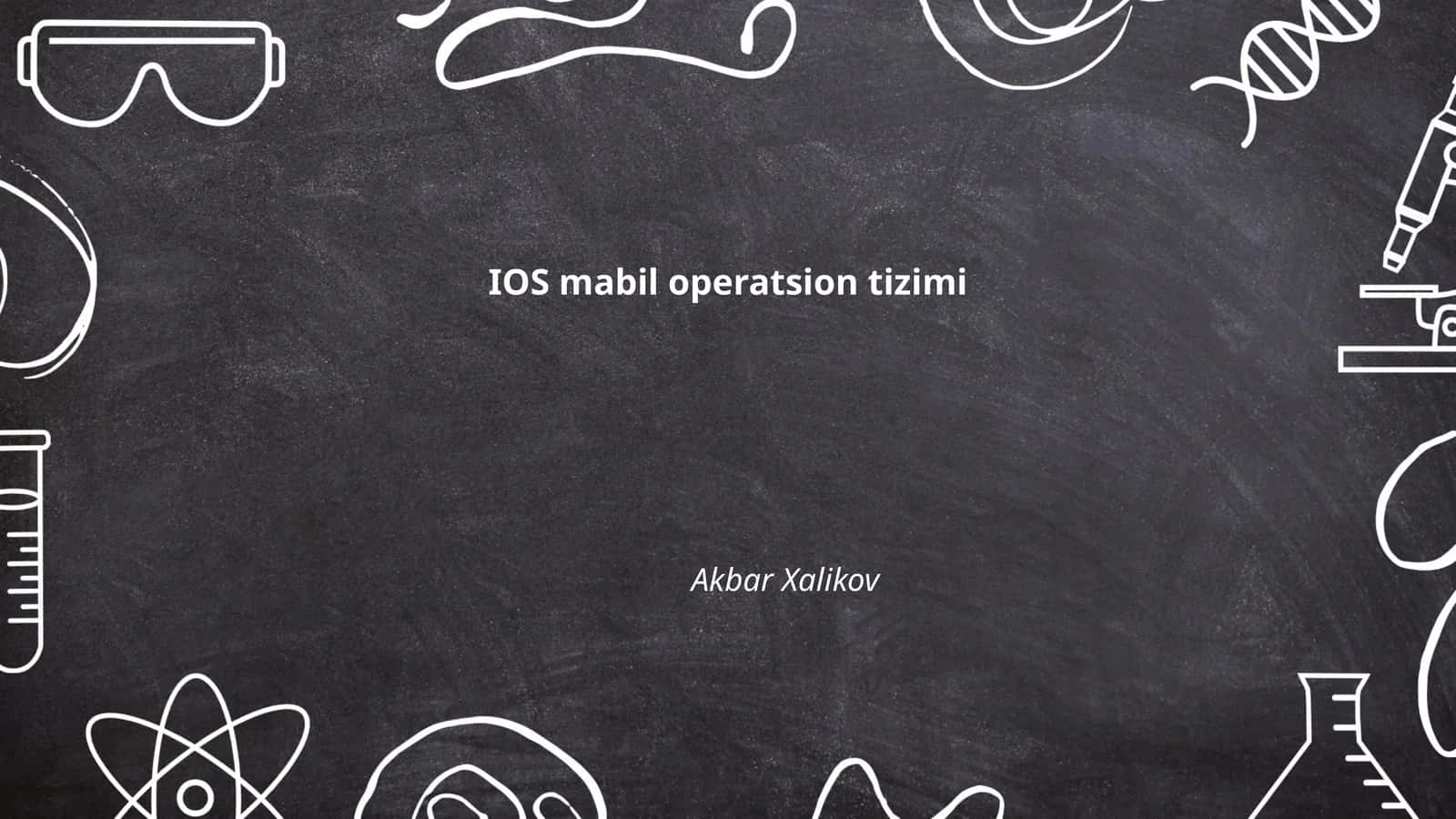iOS mabil operatsion tizimi