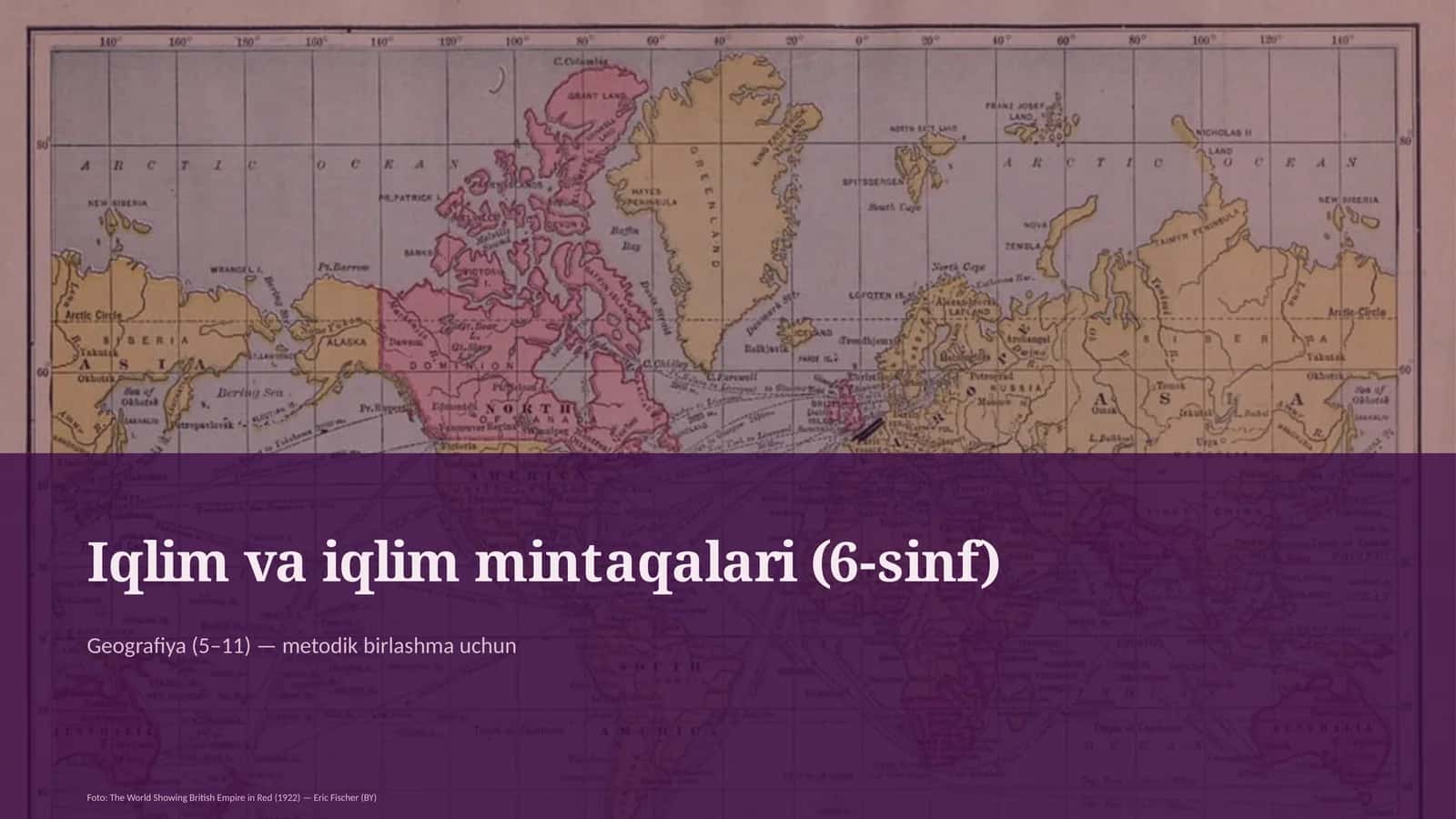 Iqlim va iqlim mintaqalari (6-sinf)
