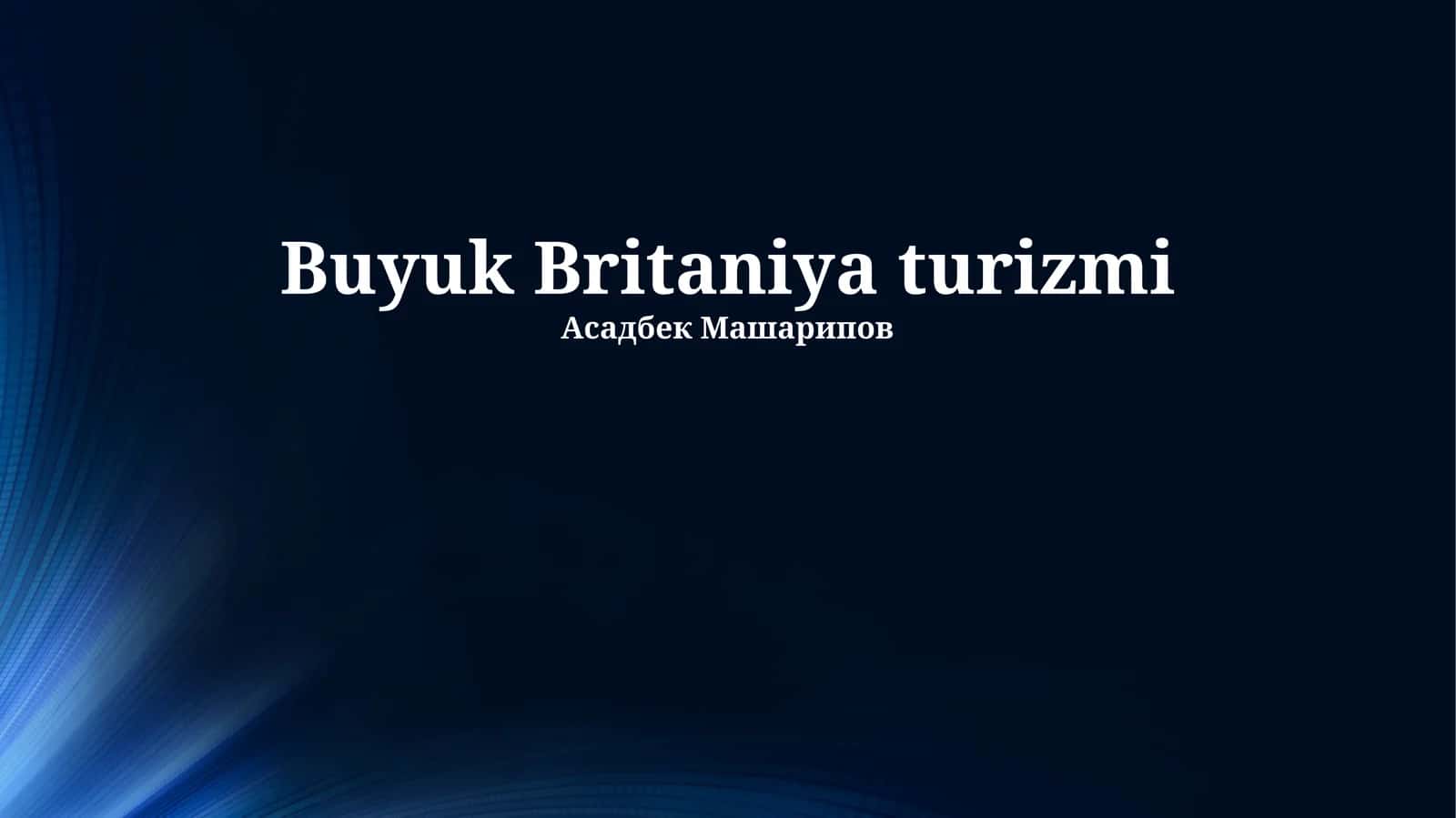 Buyuk Britaniya turizmi