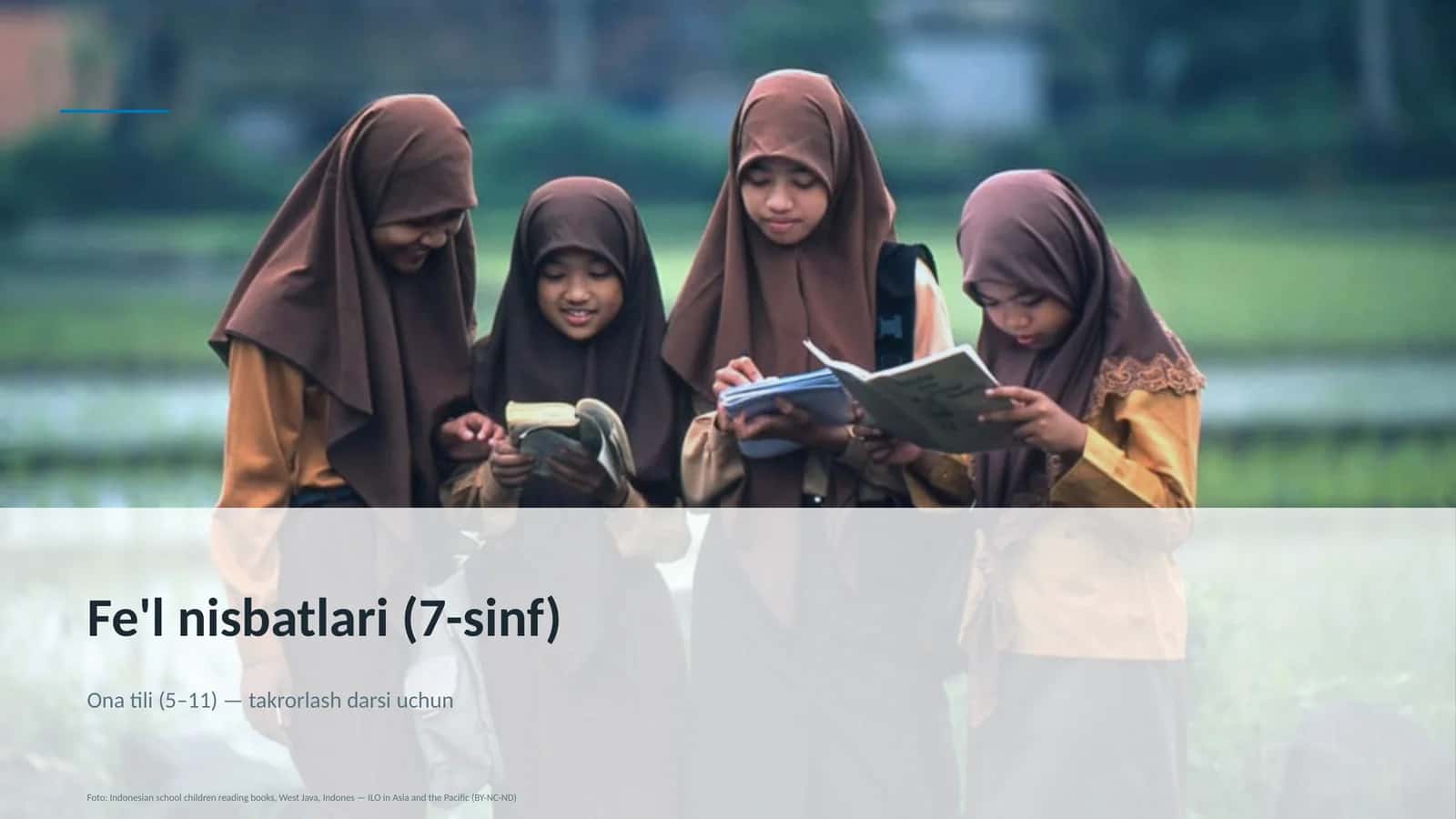 Fe'l nisbatlari (7-sinf)