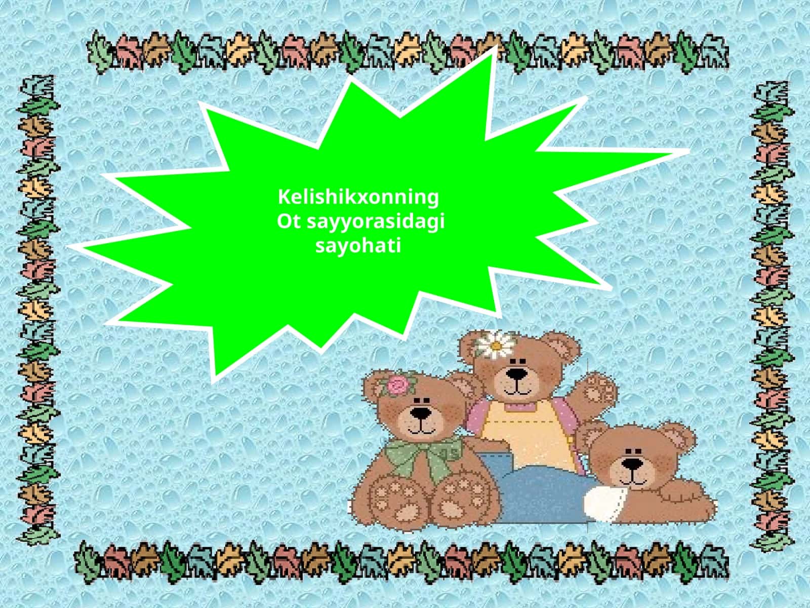 Kelishikxonning Ot sayyorasidagi sayohati