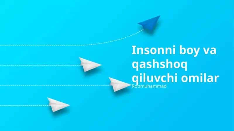 Insonni boy va qashshoq qiluvchi omilar