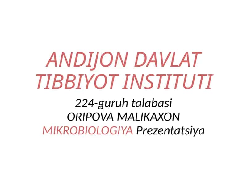 Havo-tomchi infeksiyalari. Bo'g'ma (difteriya), ko'kyo'tal, sil, klebsiellatasnifi. Ularkeltiribchiqaradigankasalliklarvaprofiliktikasi