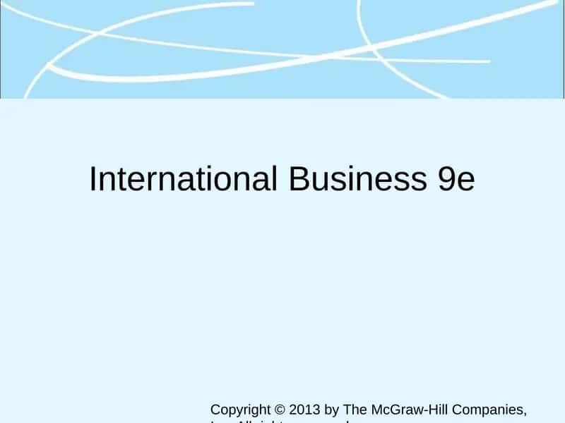 International Business 9e
