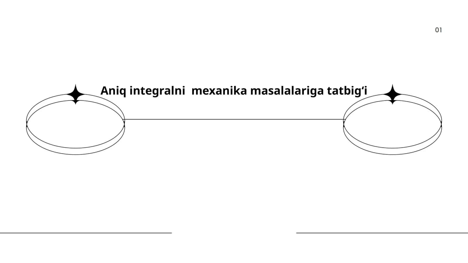 Aniq integralni mexanika masalalariga tatbigʻi