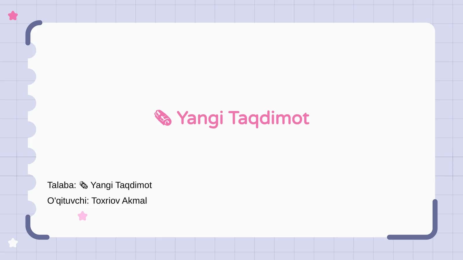Yangi Taqdimot