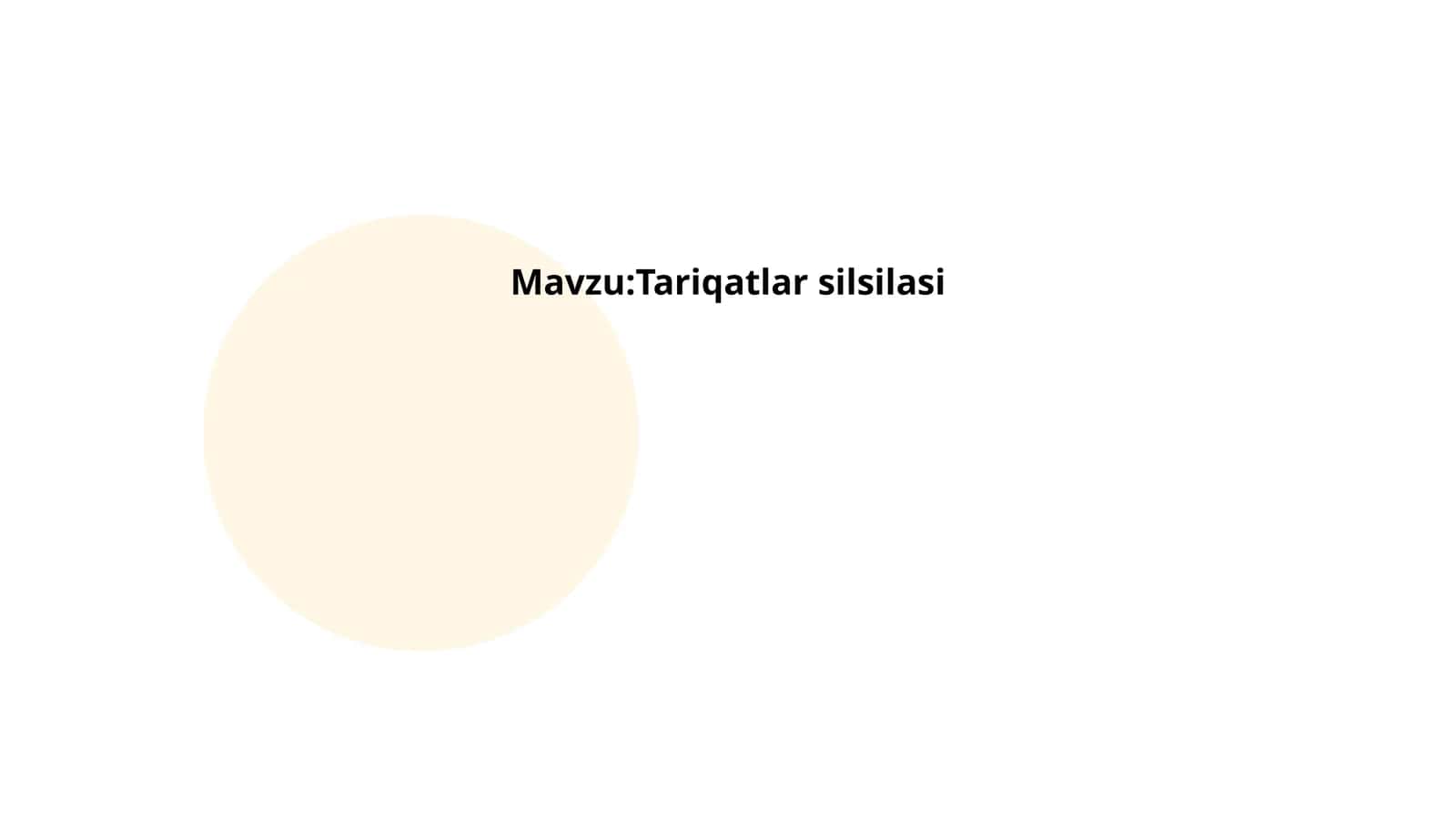 Tariqatlar silsilasi