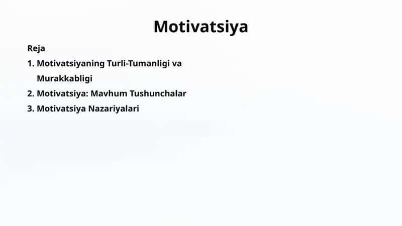 Motivatsiya