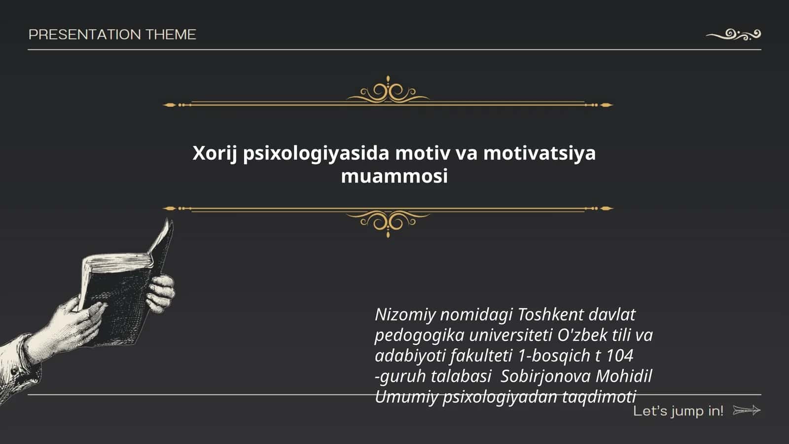 Xorij psixologiyasida motiv va motivatsiya muammosi