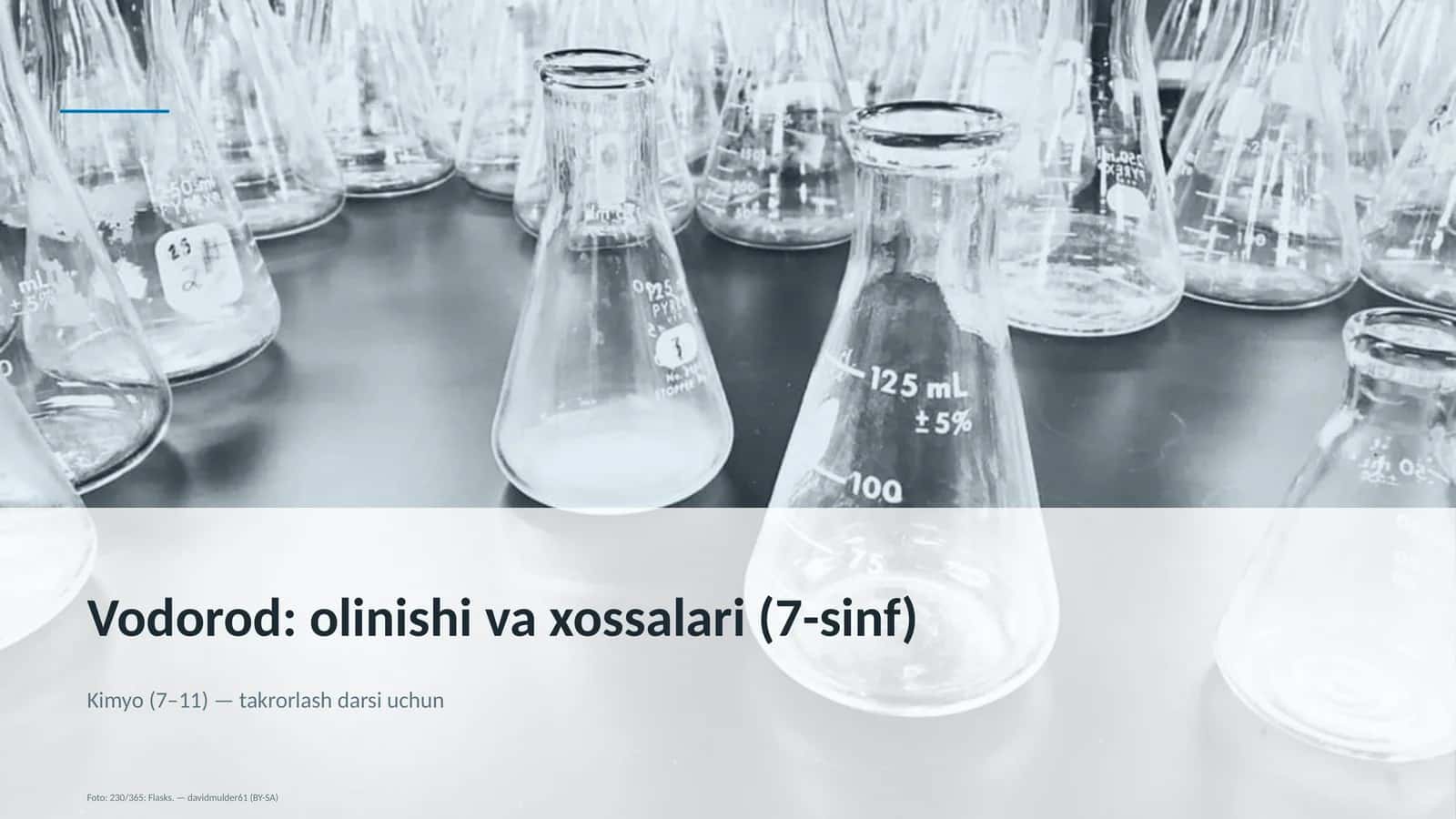 Vodorod: olinishi va xossalari (7-sinf)