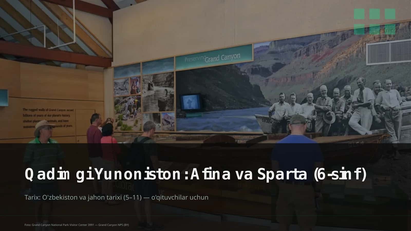 Qadimgi Yunoniston: Afina va Sparta (6-sinf)