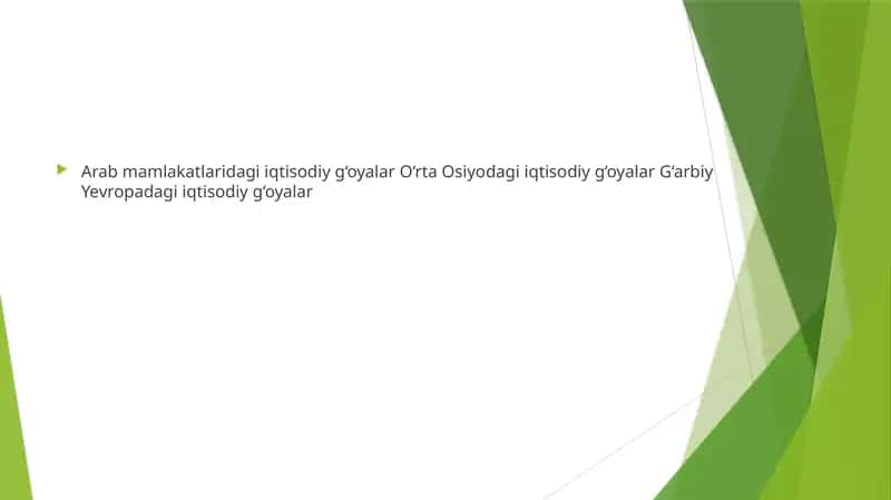 Iqtisodiy g‘oyalar