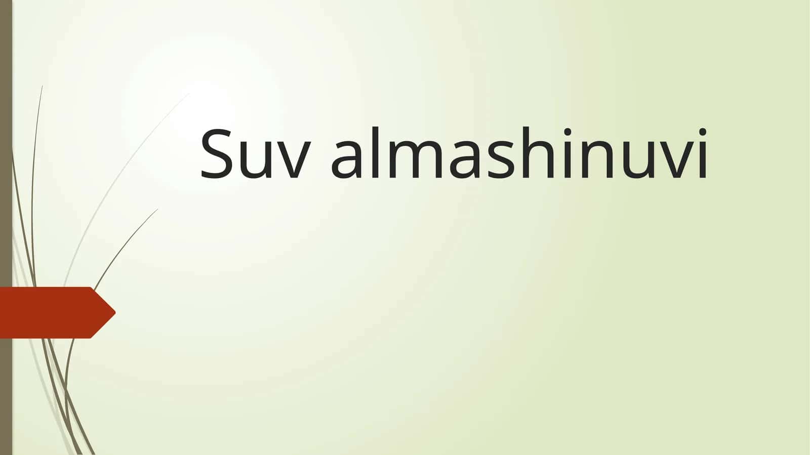 Suv almashinuvi