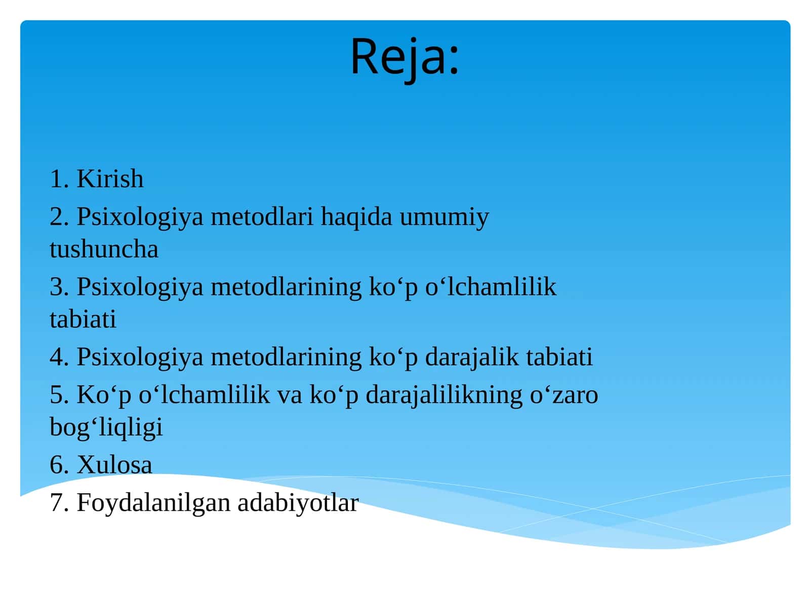 Psixologiya metodlari