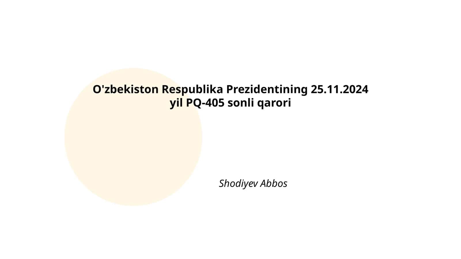 Parlament tizimini takomillashtirish