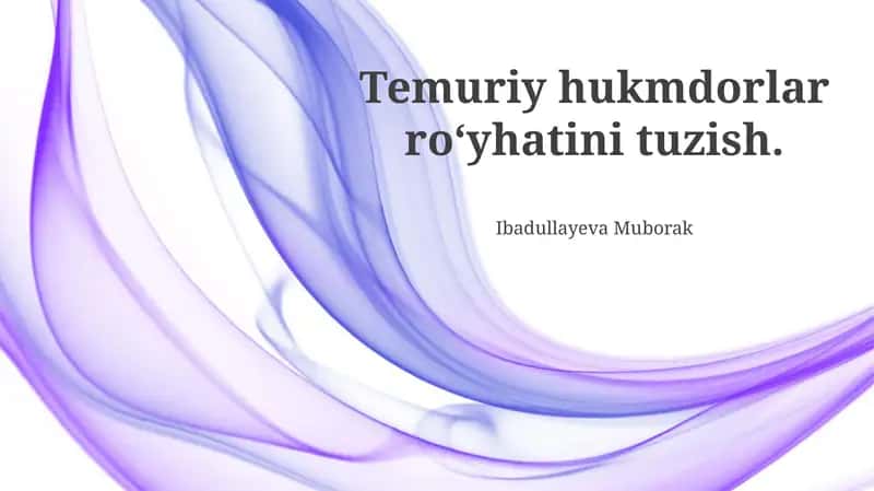 Temuriylar Davlatining Kengayishi va Hukmronligi