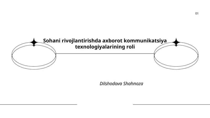 Sohani rivojlantirishda axborot kommunikatsiya texnologiyalarining roli