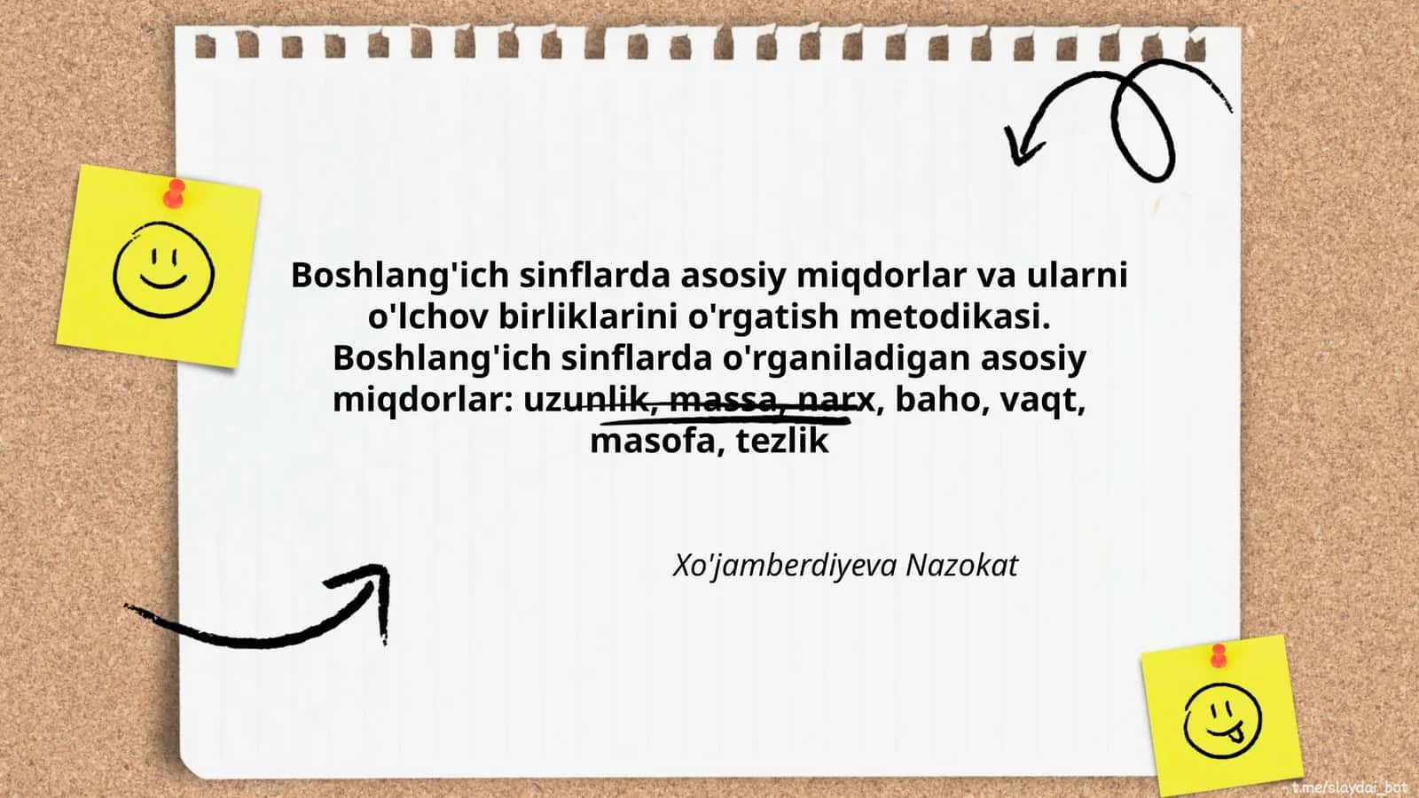 Boshlang'ich sinflarda asosiy miqdorlar va ularni o'lchov birliklarini o'rgatish metodikasi