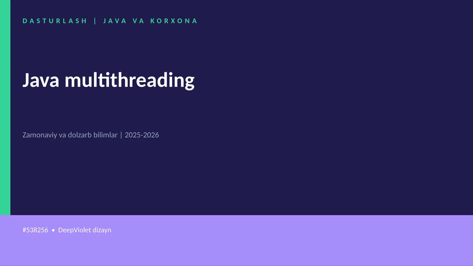 Java multithreading