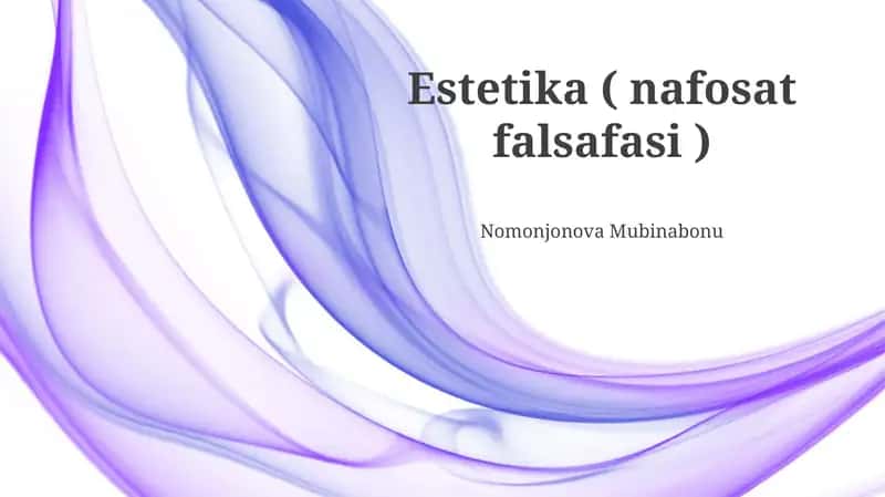 Estetika ( nafosat falsafasi )
