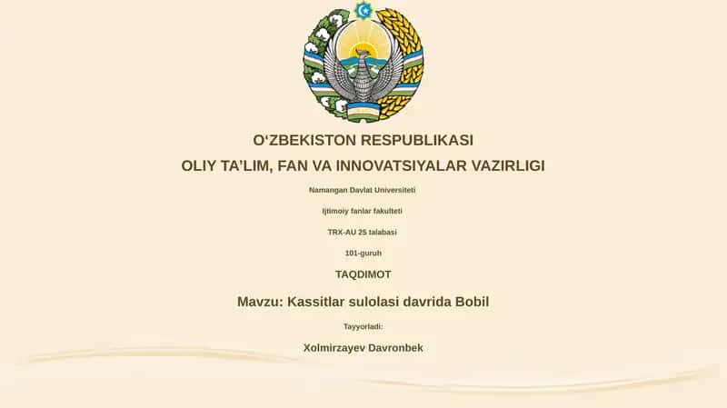 Bobilning yuksalishi