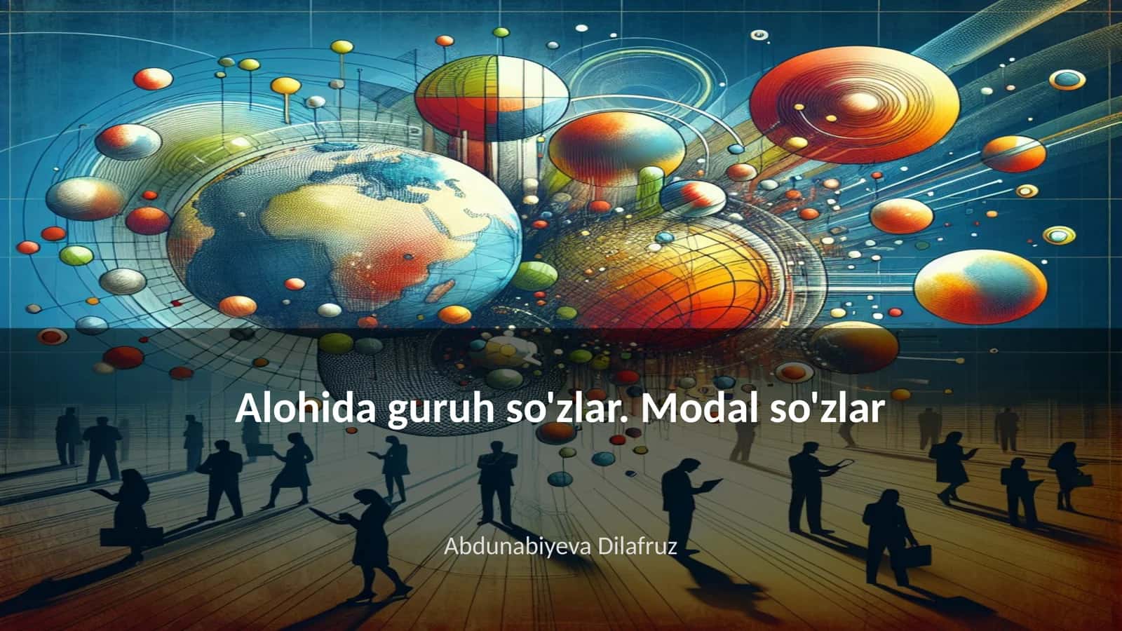 Alohida guruh so'zlar. Modal so'zlar