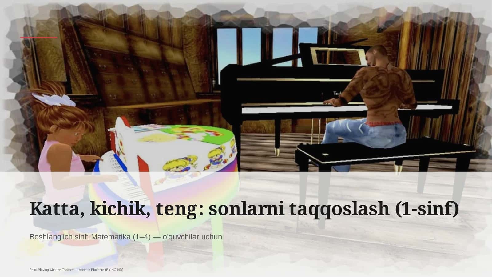 Katta, kichik, teng: sonlarni taqqoslash (1-sinf)