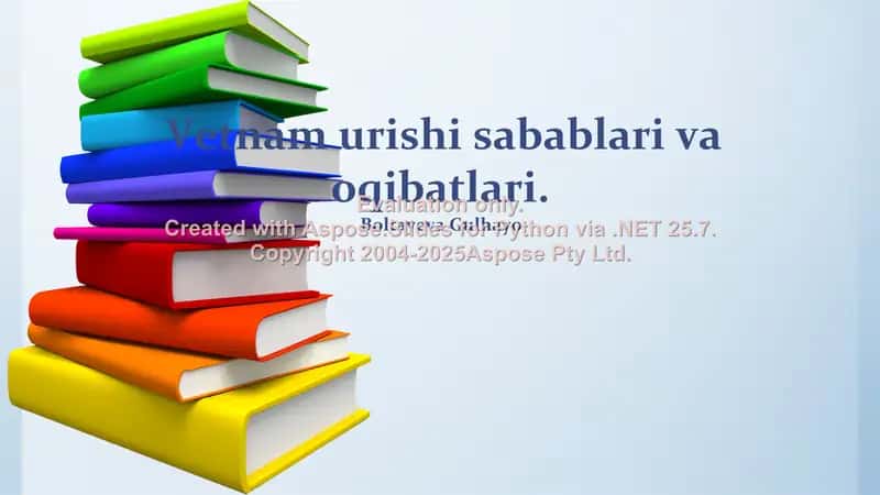Vetnam urishi sabablari va oqibatlari