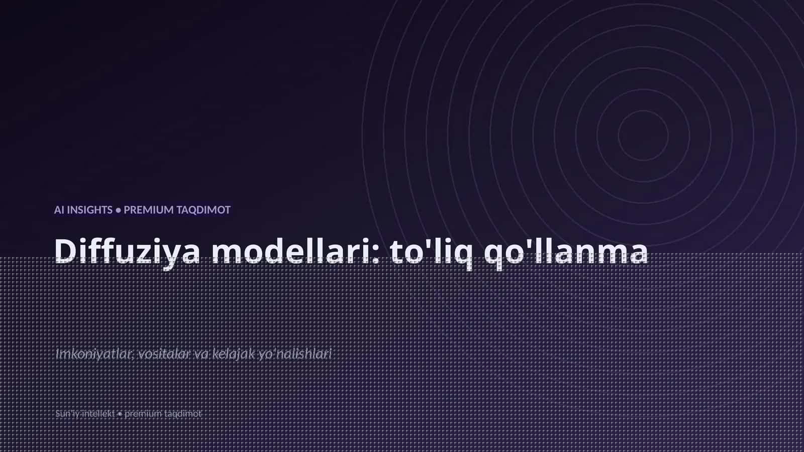 AI INSIGHTS • PREMIUM TAQDIMOT