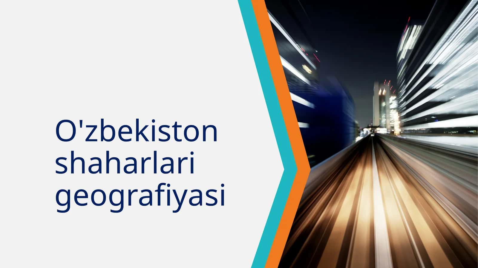 O'zbekiston shaharlari geografiyasi