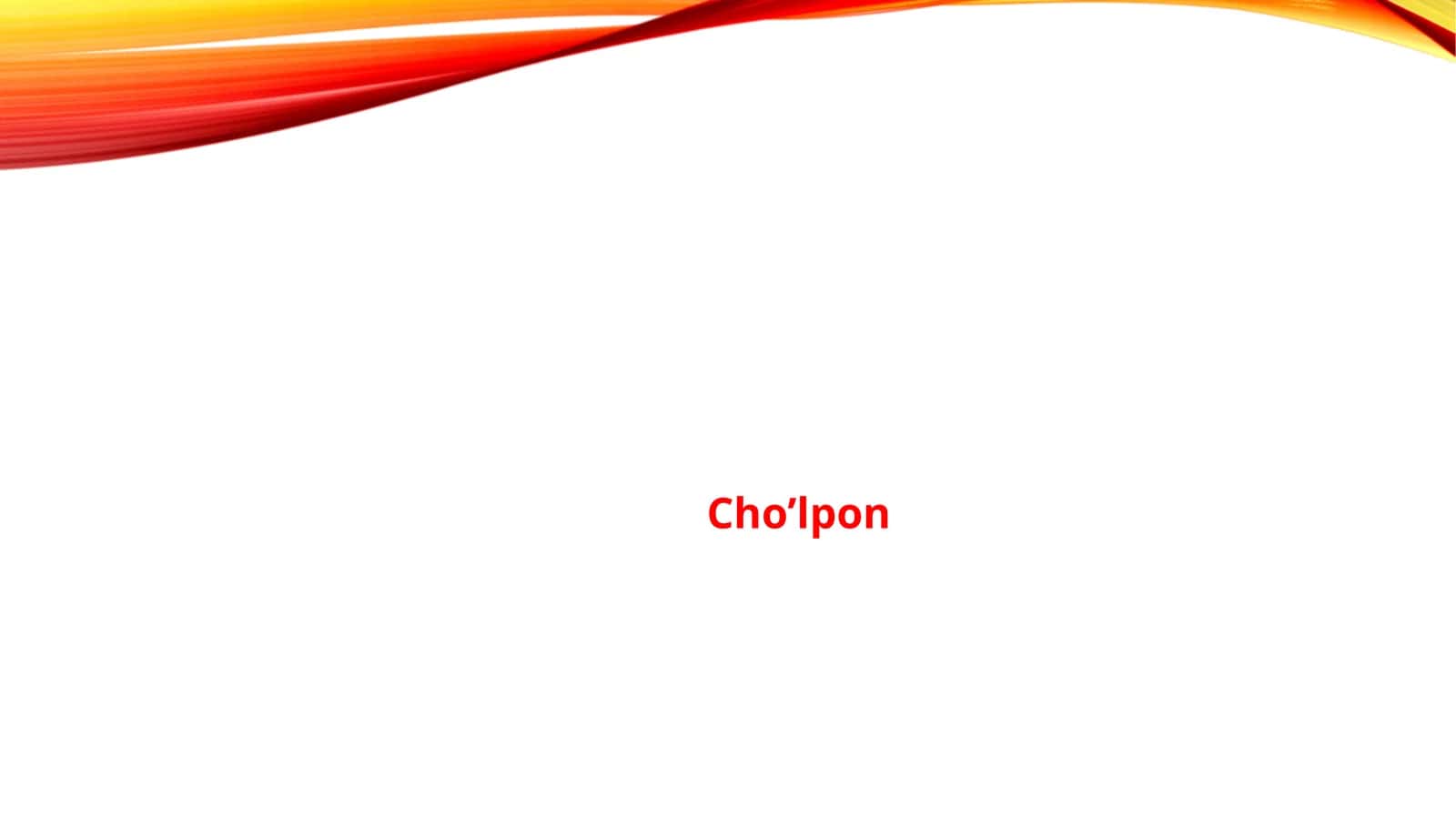 Cho’lpon