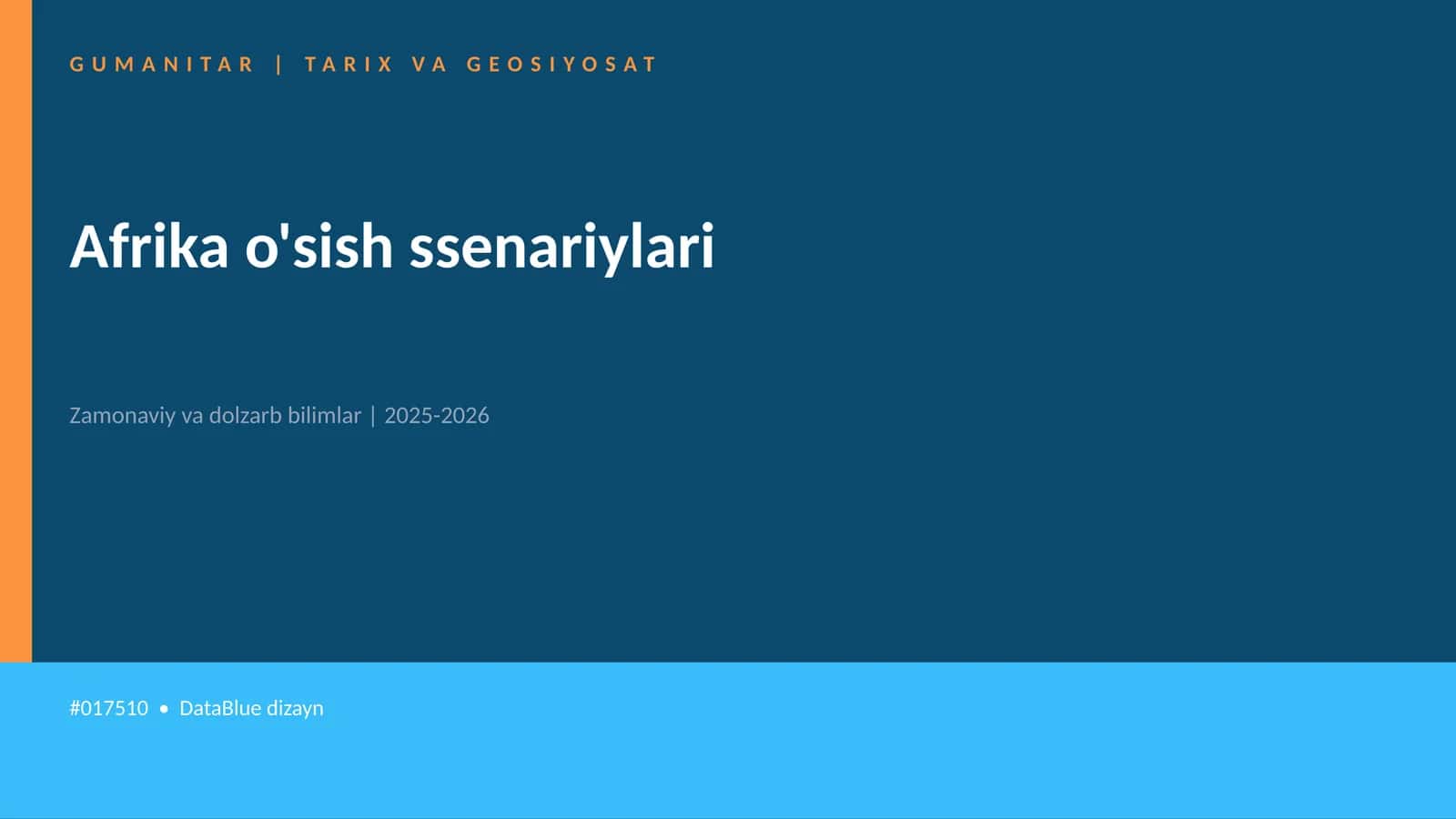 Afrika o'sish ssenariylari