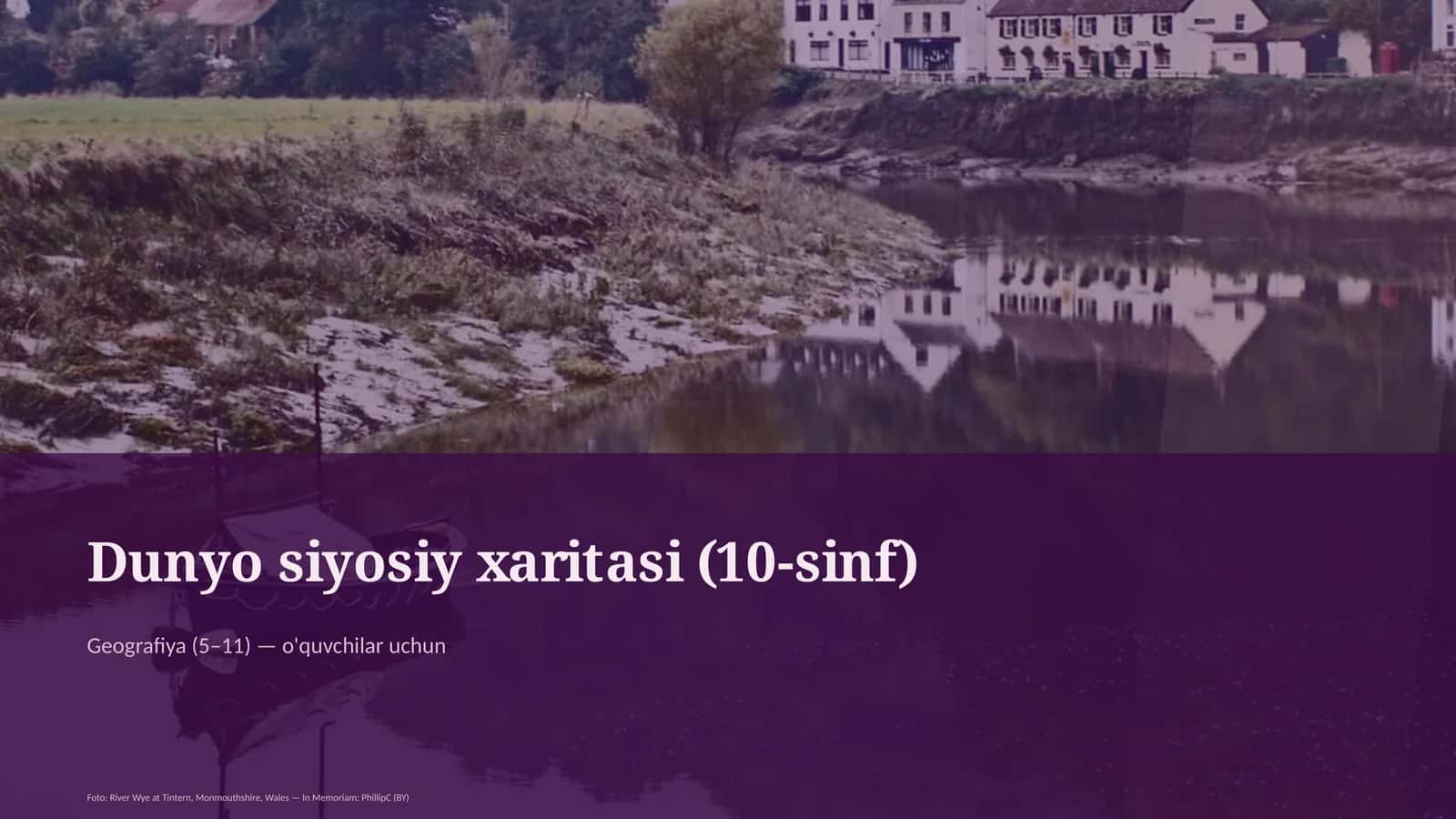 Dunyo siyosiy xaritasi (10-sinf)