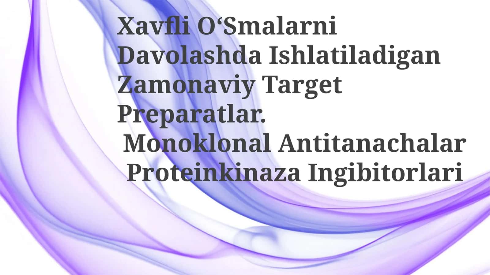 Monoklonal Antitanachalar Proteinkinaza Ingibitorlari