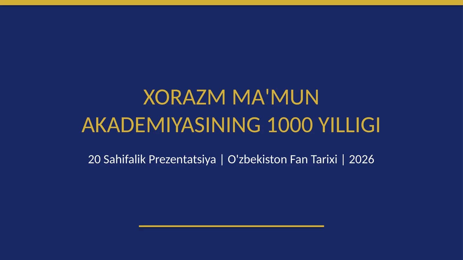 Xorazm Maʼmun Akademiyasi