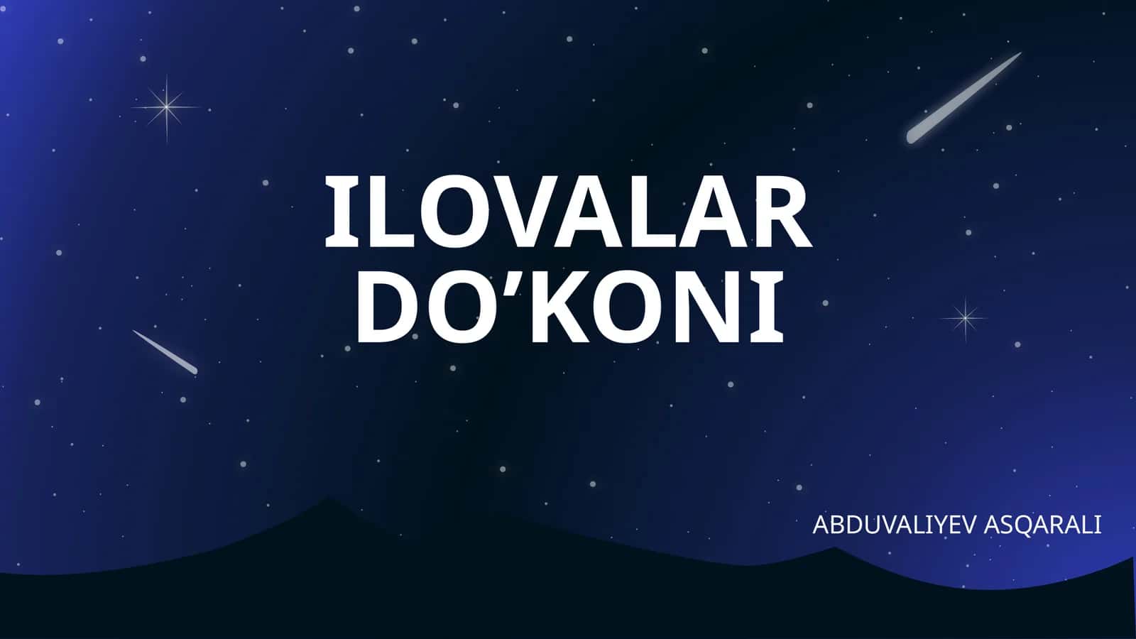 Ilovalar do’koni