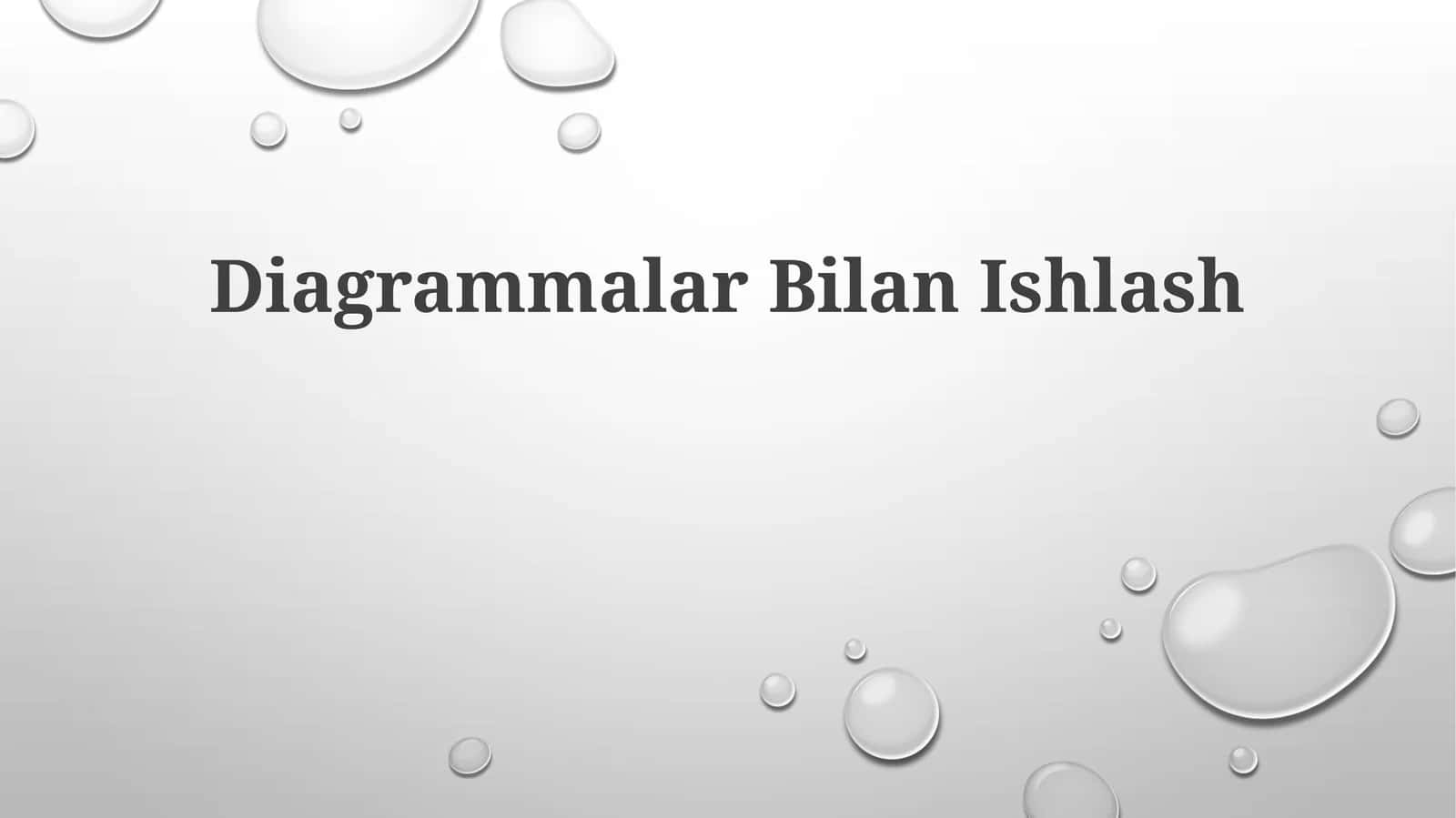Diagrammalar Bilan Ishlash