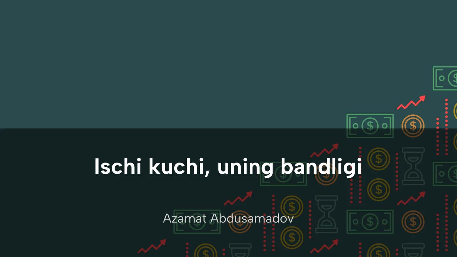 Ischi kuchi, uning bandligi
