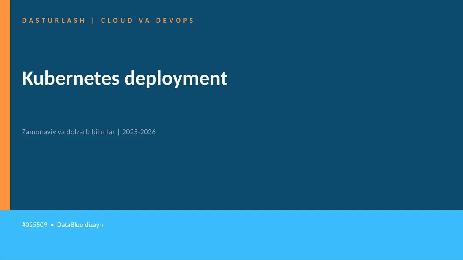 Kubernetes deployment