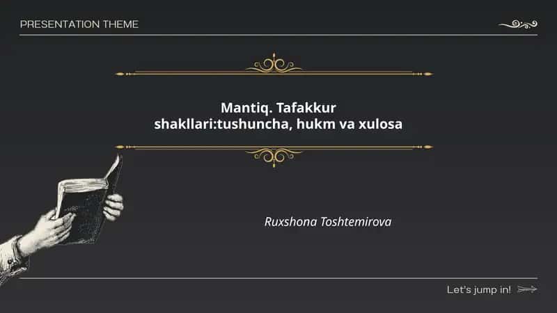 Mantiq. Tafakkur