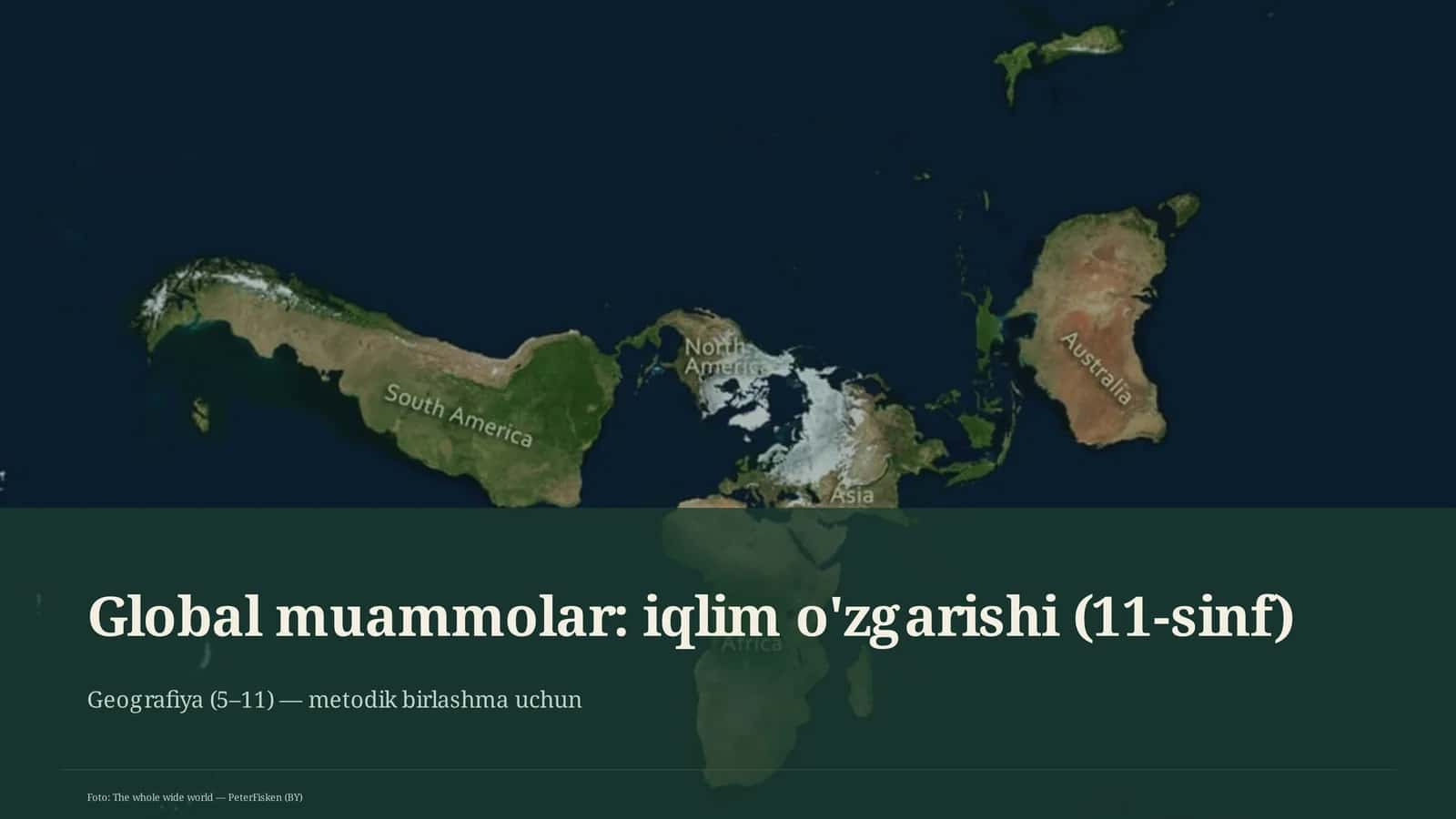 Global muammolar: iqlim o'zgarishi (11-sinf)