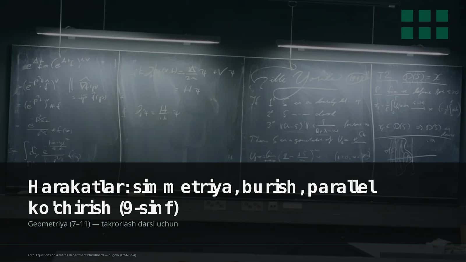 Geometriya (7–11) — takrorlash darsi uchun